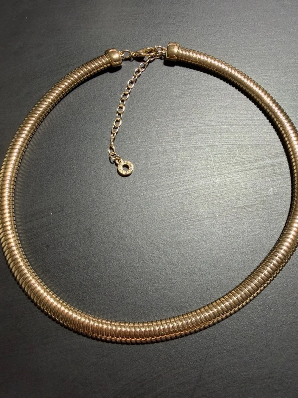 Anne Klein Gold-Tone Omega Coil Collar Necklace 17-20" (4) - Picture 1 of 5